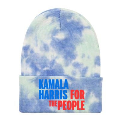 Kamala Harris For The People President 2024 Tie Dye 12in Knit Beanie