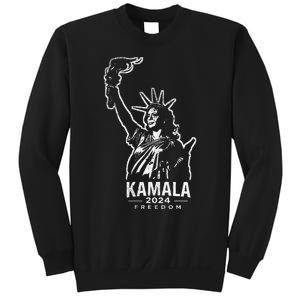 Kamala Harris For Freedom 2024 Campaign Lady Liberty Torch Sweatshirt