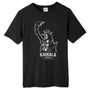 Kamala Harris For Freedom 2024 Campaign Lady Liberty Torch Tall Fusion ChromaSoft Performance T-Shirt