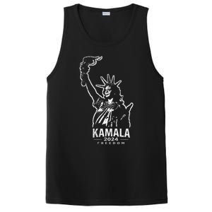 Kamala Harris For Freedom 2024 Campaign Lady Liberty Torch PosiCharge Competitor Tank