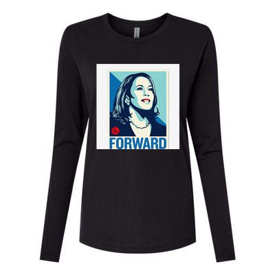 Kamala Harris Forward Womens Cotton Relaxed Long Sleeve T-Shirt