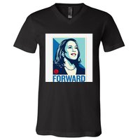 Kamala Harris Forward V-Neck T-Shirt