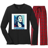 Kamala Harris Forward Women's Long Sleeve Flannel Pajama Set 