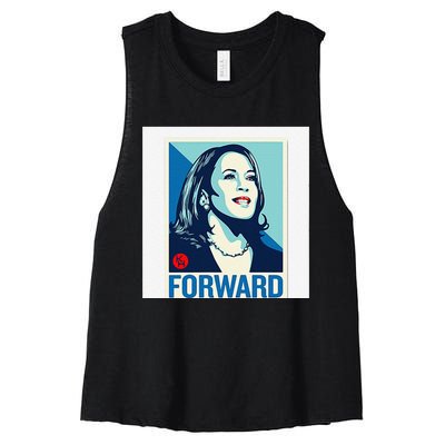 Kamala Harris Forward Women's Racerback Cropped Tank