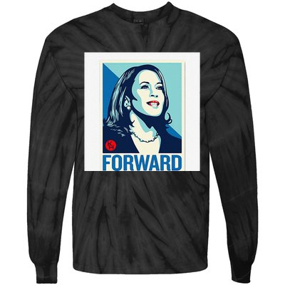 Kamala Harris Forward Tie-Dye Long Sleeve Shirt