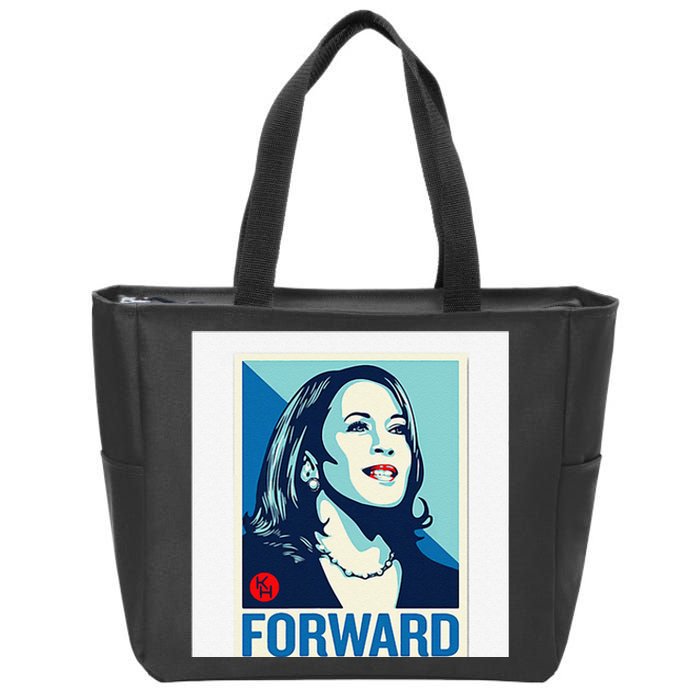 Kamala Harris Forward Zip Tote Bag