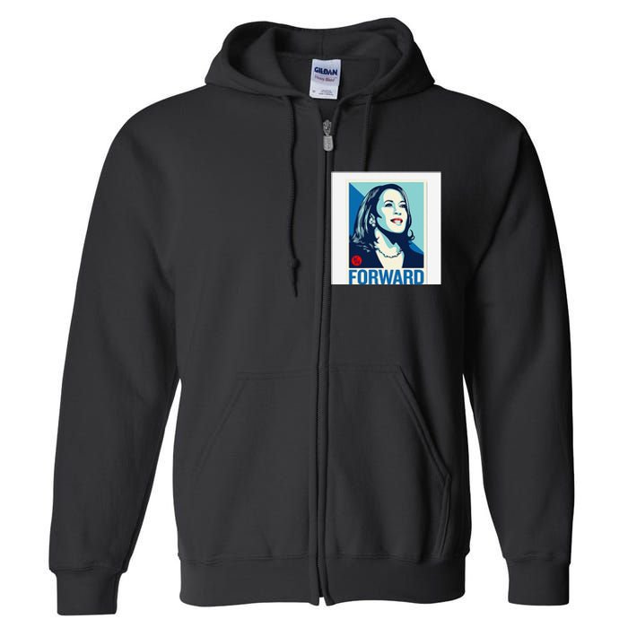 Kamala Harris Forward Full Zip Hoodie