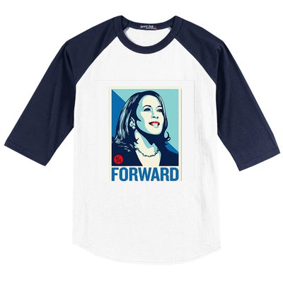 Kamala Harris Forward Baseball Sleeve Shirt