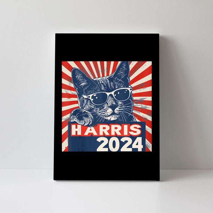 Kamala Harris For President 2024 Katmala Funny Cat Canvas