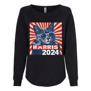 Kamala Harris For President 2024 Katmala Funny Cat Womens California Wash Sweatshirt