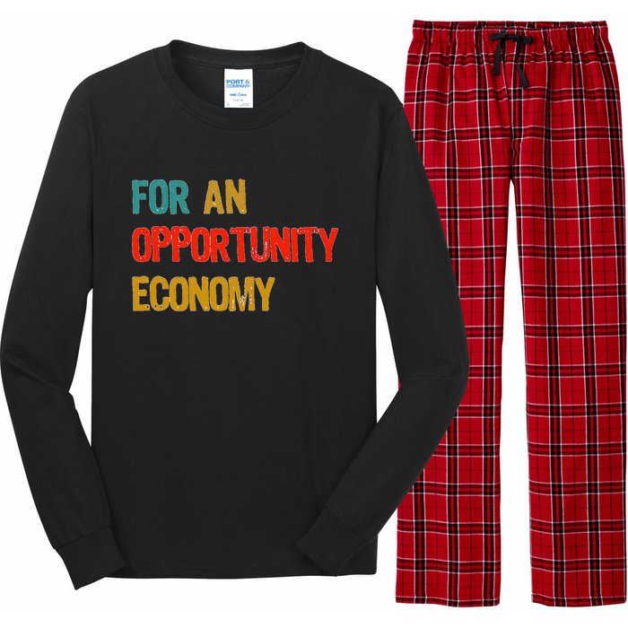 Kamala Harris For An Opportunity Economy Election Long Sleeve Pajama Set