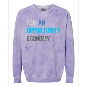 Kamala Harris For An Opportunity Economy Election Colorblast Crewneck Sweatshirt