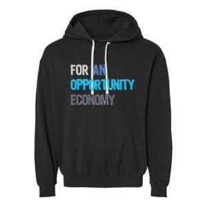 Kamala Harris For An Opportunity Economy Election Garment-Dyed Fleece Hoodie