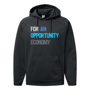 Kamala Harris For An Opportunity Economy Election Performance Fleece Hoodie