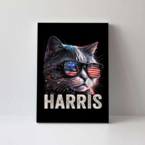 Kamala Harris For President 2024 Funny Cat Graphic Canvas