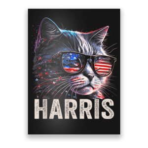 Kamala Harris For President 2024 Funny Cat Graphic Poster