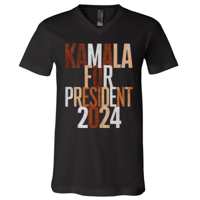 Kamala Harris For President 2024 Presidential Election V-Neck T-Shirt