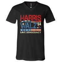 Kamala Harris Forward Harris Waltz For A Brighter Tomorrow V-Neck T-Shirt