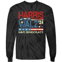 Kamala Harris Forward Harris Waltz For A Brighter Tomorrow Tie-Dye Long Sleeve Shirt