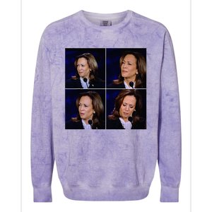 Kamala Harris Funny Reaction Colorblast Crewneck Sweatshirt