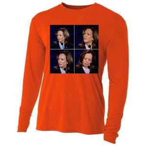 Kamala Harris Funny Reaction Cooling Performance Long Sleeve Crew