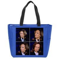 Kamala Harris Funny Reaction Zip Tote Bag