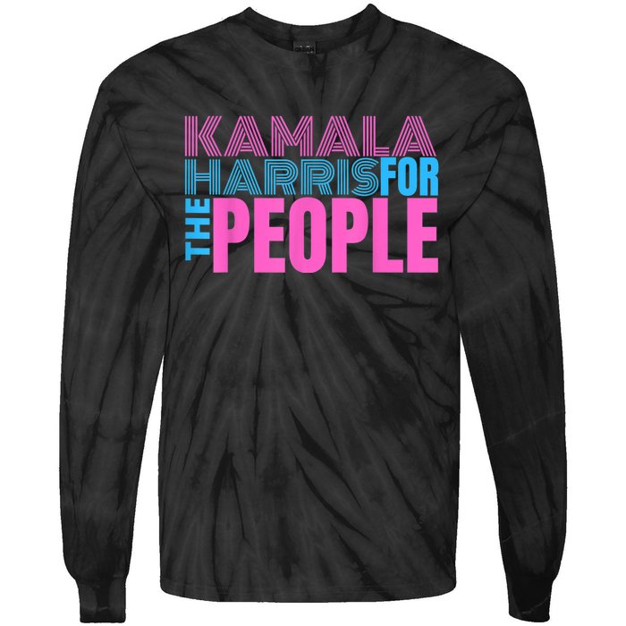 Kamala Harris For The People Tie-Dye Long Sleeve Shirt