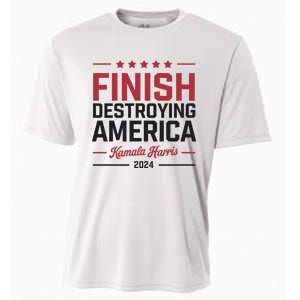 Kamala Harris Finish Destroying America 2024 Cooling Performance Crew T-Shirt