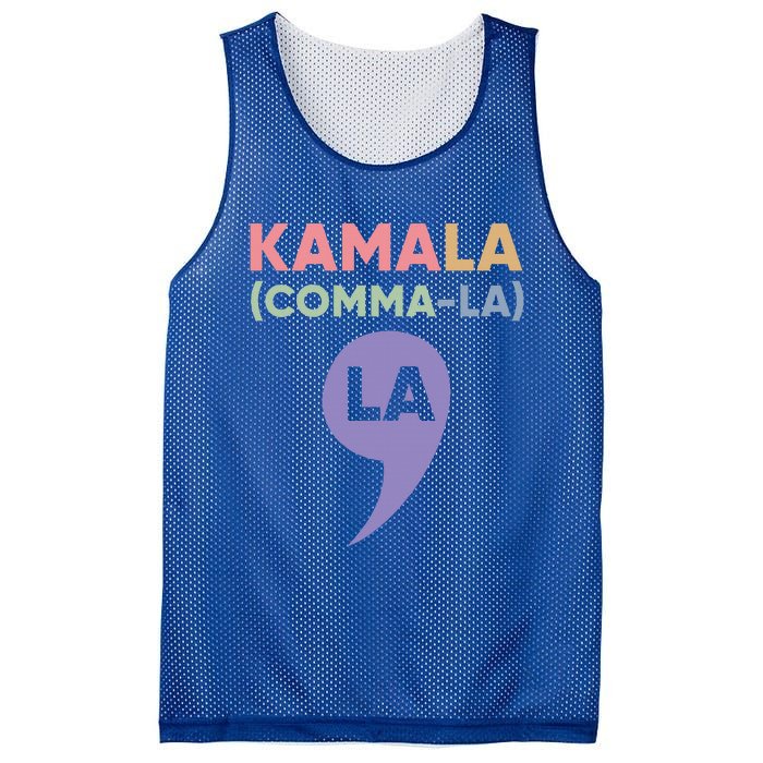 Kamala Harris For President 2024La Comma La Harris 2024 Mesh Reversible Basketball Jersey Tank