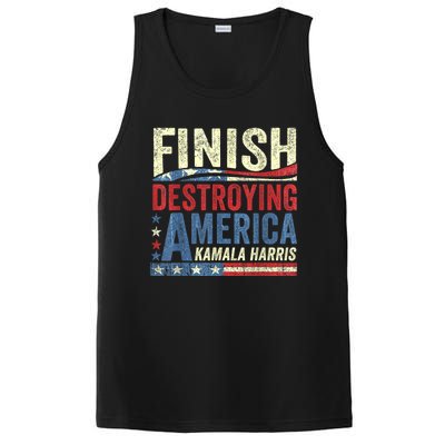 Kamala Harris Finish Destroying America 2024 PosiCharge Competitor Tank