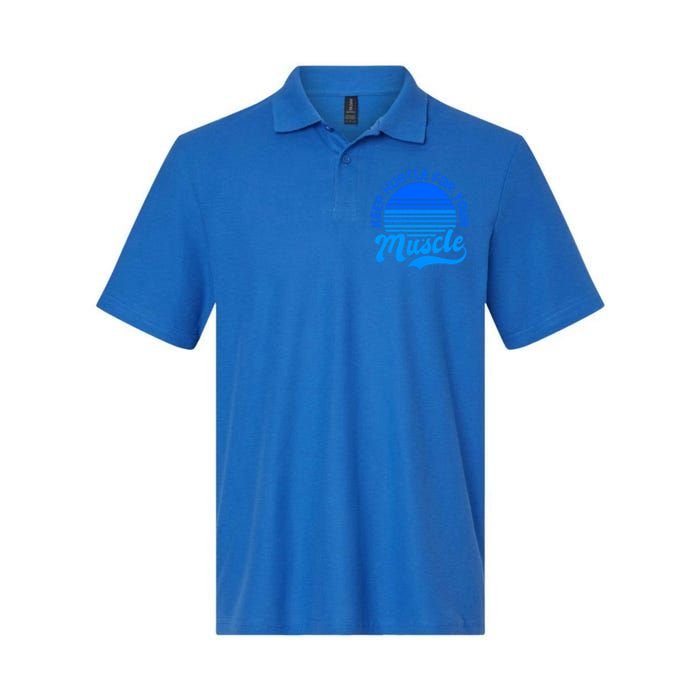 Keep Hustle For Muscle Design Fitness Coach Gift Softstyle Adult Sport Polo