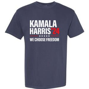 Kamala Harris For President 2024 Election Campaign Freedom Garment-Dyed Heavyweight T-Shirt