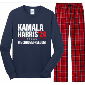 Kamala Harris For President 2024 Election Campaign Freedom Long Sleeve Pajama Set