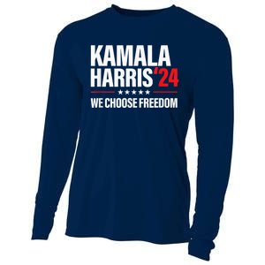 Kamala Harris For President 2024 Election Campaign Freedom Cooling Performance Long Sleeve Crew