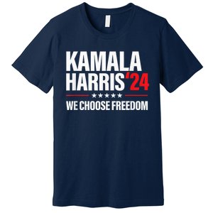 Kamala Harris For President 2024 Election Campaign Freedom Premium T-Shirt