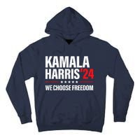 Kamala Harris For President 2024 Election Campaign Freedom Tall Hoodie