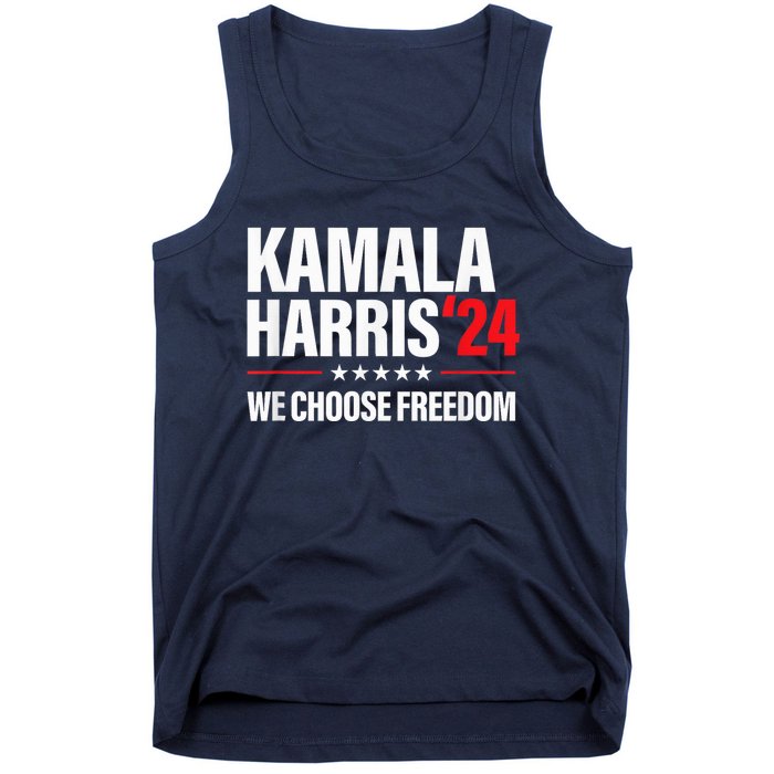 Kamala Harris For President 2024 Election Campaign Freedom Tank Top