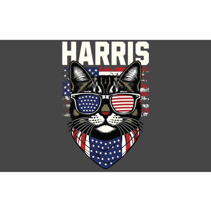 Kamala Harris For President 2024 Funny Cat Graphic Bumper Sticker