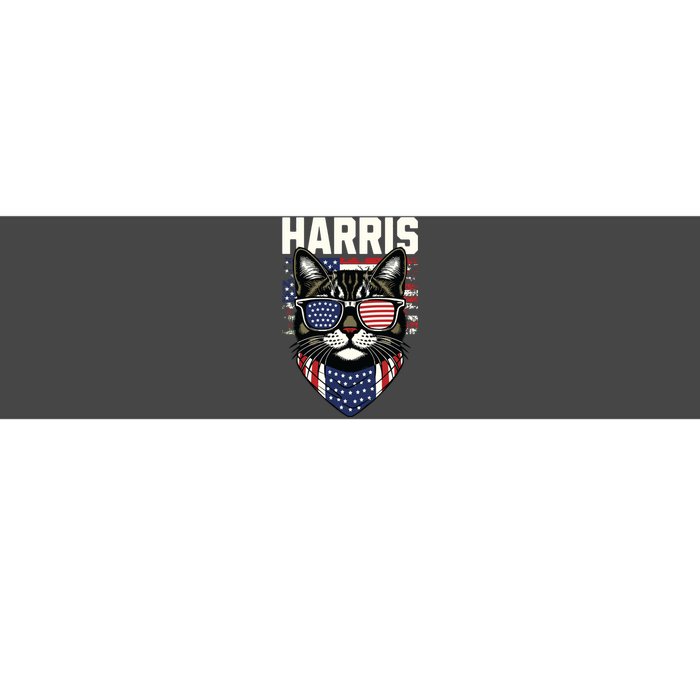 Kamala Harris For President 2024 Funny Cat Graphic Bumper Sticker