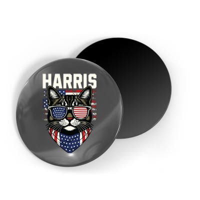 Kamala Harris For President 2024 Funny Cat Graphic Magnet