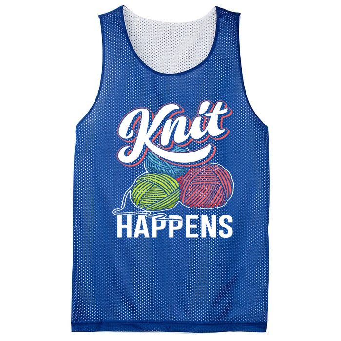 Knit Happens Gift Funny Sewer Knitters Pride Gift Mesh Reversible Basketball Jersey Tank