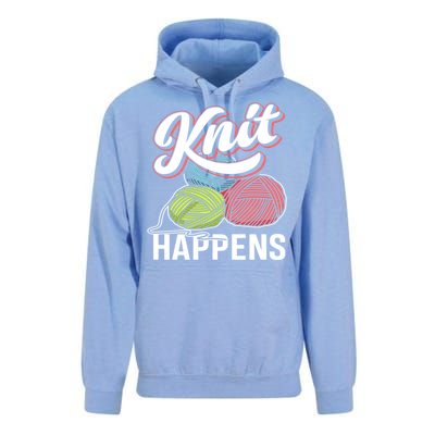 Knit Happens Gift Funny Sewer Knitters Pride Gift Unisex Surf Hoodie