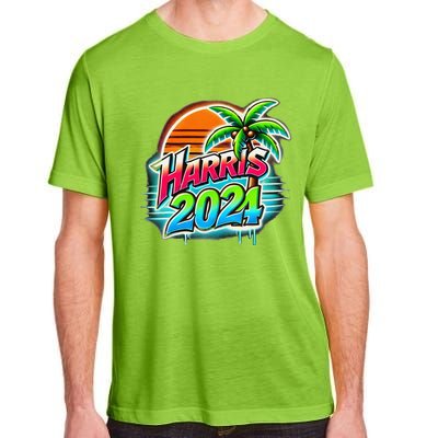 Kamala Harris Graffiti Coconut Tree Political Fashion Adult ChromaSoft Performance T-Shirt