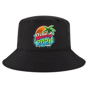 Kamala Harris Graffiti Coconut Tree Political Fashion Cool Comfort Performance Bucket Hat