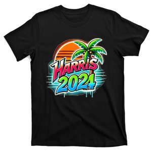 Kamala Harris Graffiti Coconut Tree Political Fashion T-Shirt