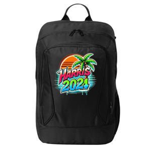 Kamala Harris Graffiti Coconut Tree Political Fashion City Backpack