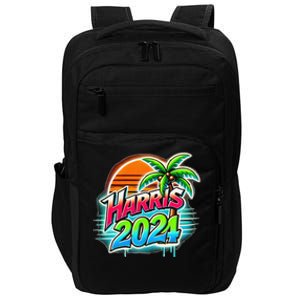 Kamala Harris Graffiti Coconut Tree Political Fashion Impact Tech Backpack