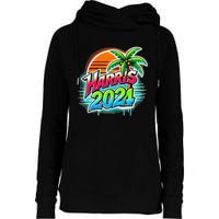 Kamala Harris Graffiti Coconut Tree Political Fashion Womens Funnel Neck Pullover Hood