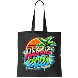 Kamala Harris Graffiti Coconut Tree Political Fashion Tote Bag