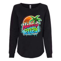 Kamala Harris Graffiti Coconut Tree Political Fashion Womens California Wash Sweatshirt